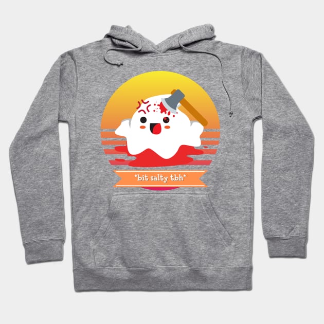 Halloween Cute Ghost Bit Salty TBH Hoodie by nathalieaynie